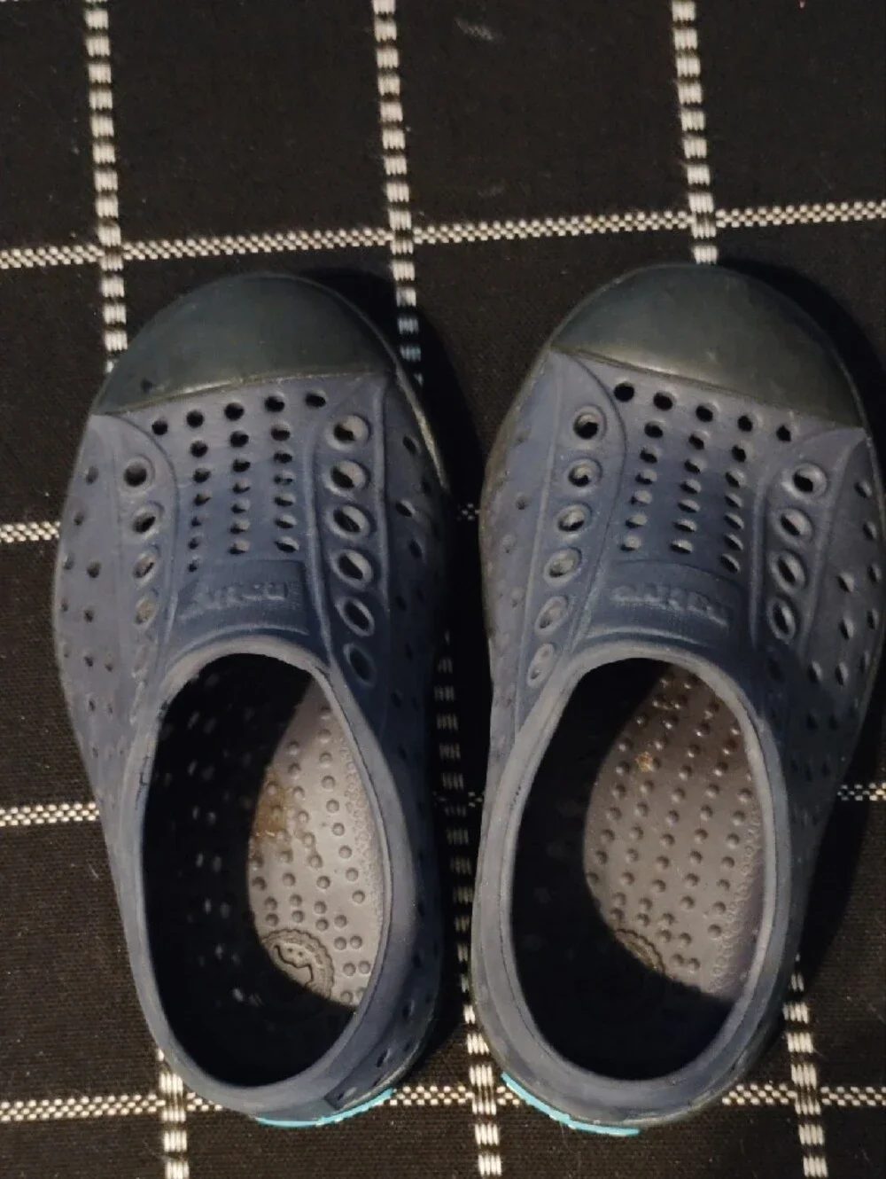 Native Kids Slip-On Shoes in Navy Blue